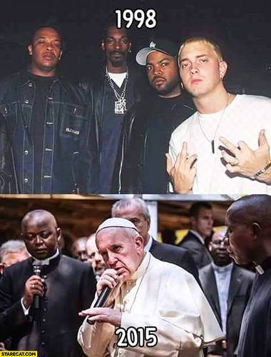 eminem-with-black-rappers-1998-compared-to-pope-francis-with-black-priests-2015-hiphop
