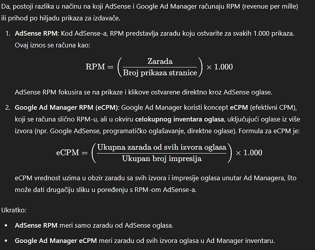 rpm ADSENSE AD MANAGER