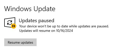 updated paused